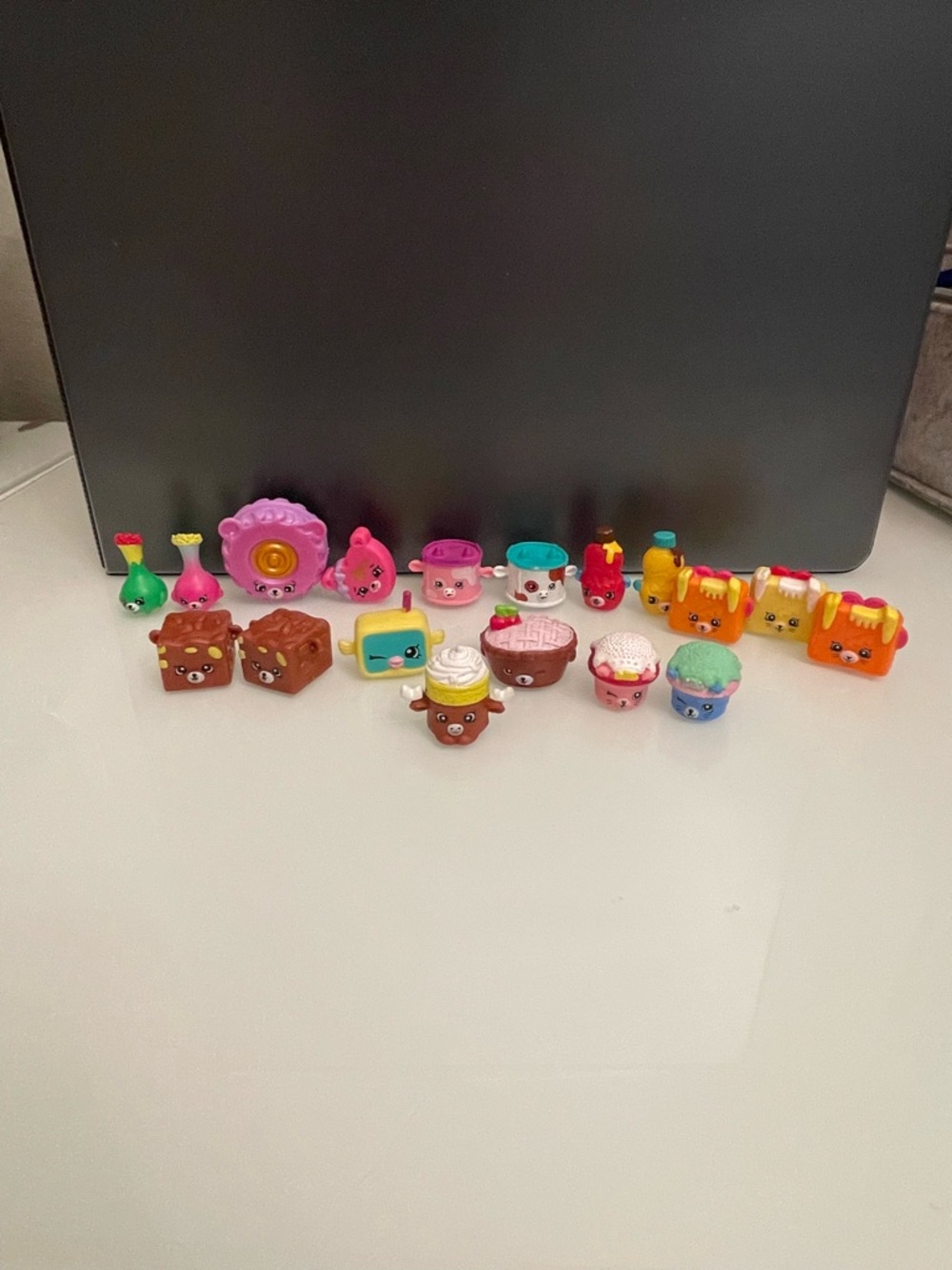 Shopkins Mini Food Character Collection - Pink, Yellow, Blue, Brown